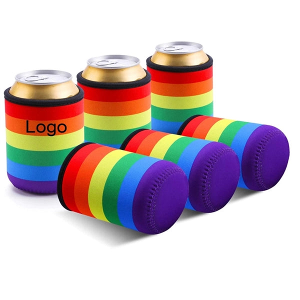 Rainbow Colour Can Sleeves