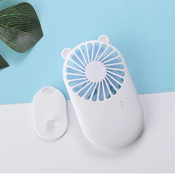 USB Rechargeable Handheld Fan with Full Color Imprint