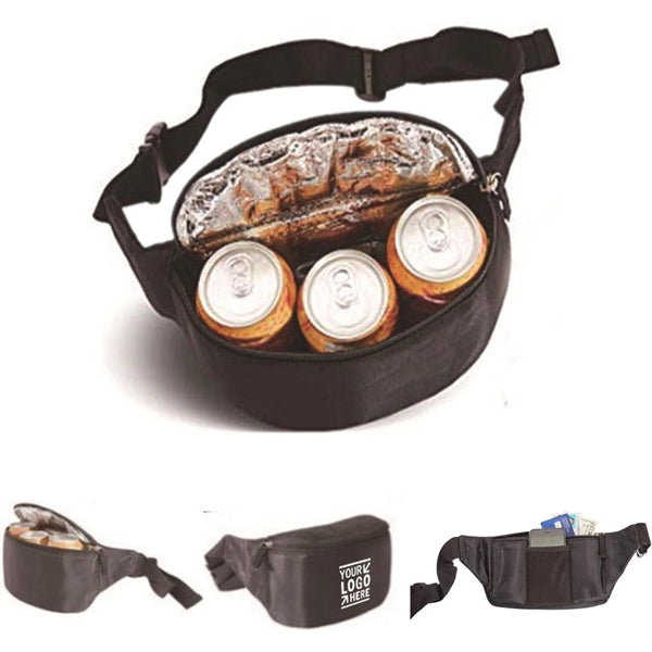 Thermal Insulated Fanny Waist Pack Cooler W Adjustable Strap