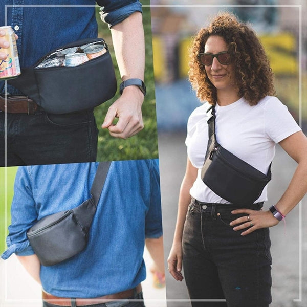 Thermal Insulated Fanny Waist Pack Cooler W Adjustable Strap