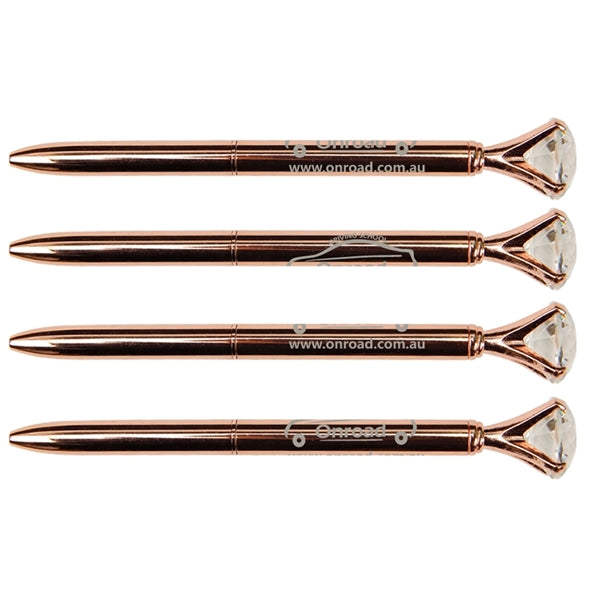 Sleek and Slim Diamond Metal Pen