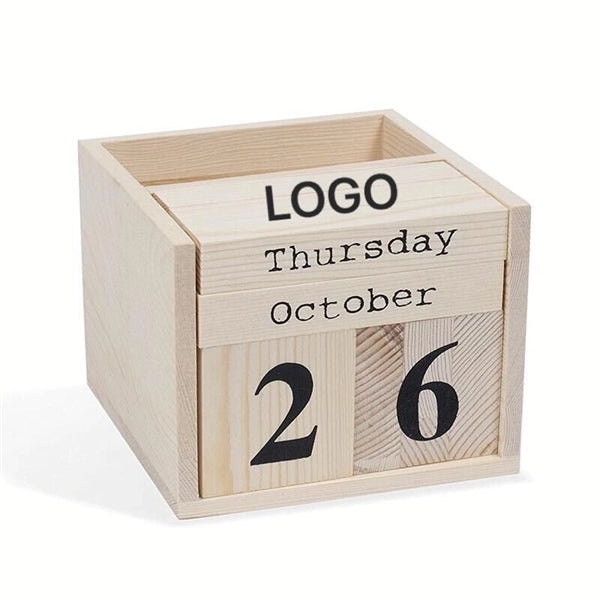 Mini Wooden Block Calendar