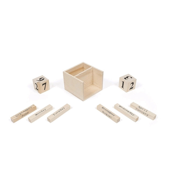 Mini Wooden Block Calendar