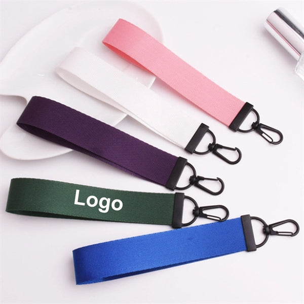 Solid Color Webbing Keychain