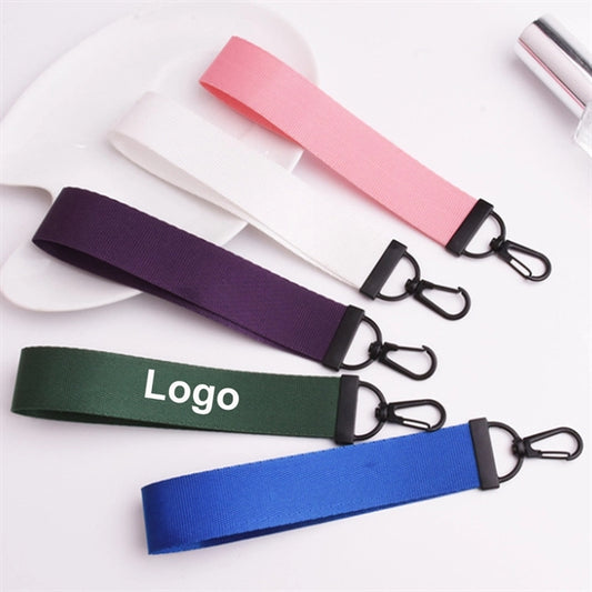 Solid Color Webbing Keychain