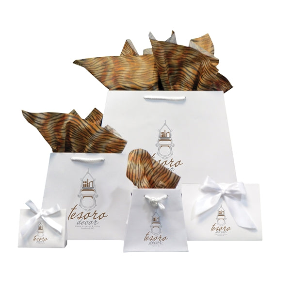 Small Matte Laminated Inverted Trapezoid Paper Euro Tote