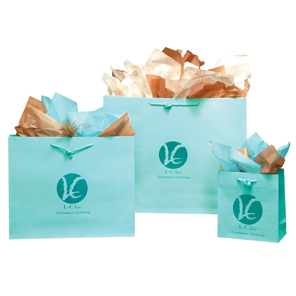 20" x 6" x 16" X-Large Matte Laminated Paper Euro Tote