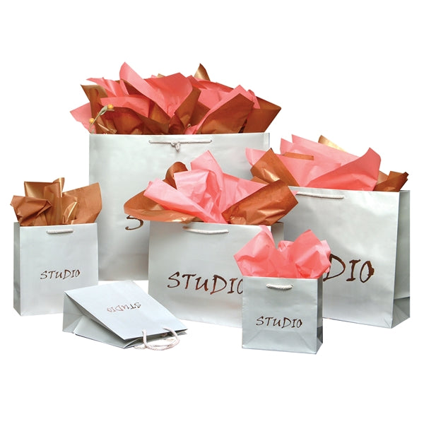20" x 6" x 16" X-Large Matte Laminated Paper Euro Tote