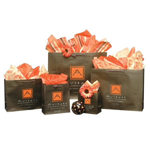 6.5" x 3.5" x 6.5" X-Small Matte Laminated Paper Euro Totes