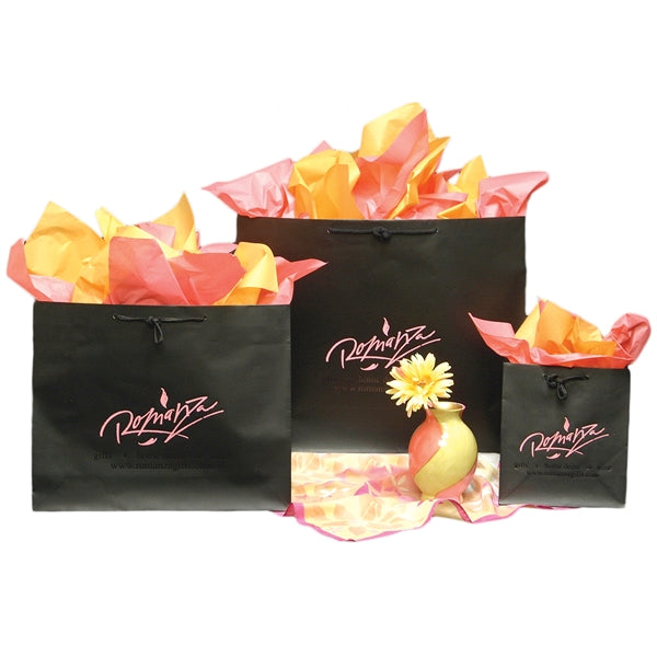 6.5" x 3.5" x 6.5" X-Small Matte Laminated Paper Euro Totes