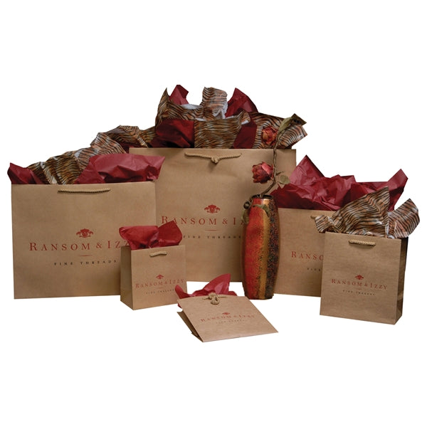 16" x 4.75" x 13" Large Non-Laminated Paper Euro Tote