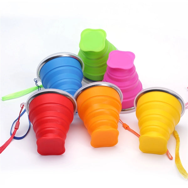 7oz Silicone Folding Water Cup