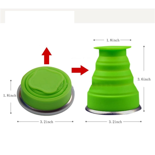 7oz Silicone Folding Water Cup