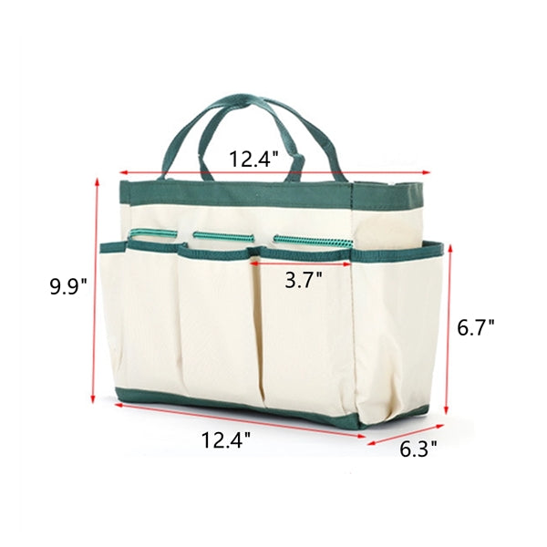Heavy Duty Canvas Multi Pocket Garden Tool Tote Bag