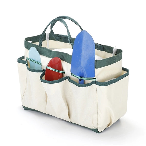 Heavy Duty Canvas Multi Pocket Garden Tool Tote Bag