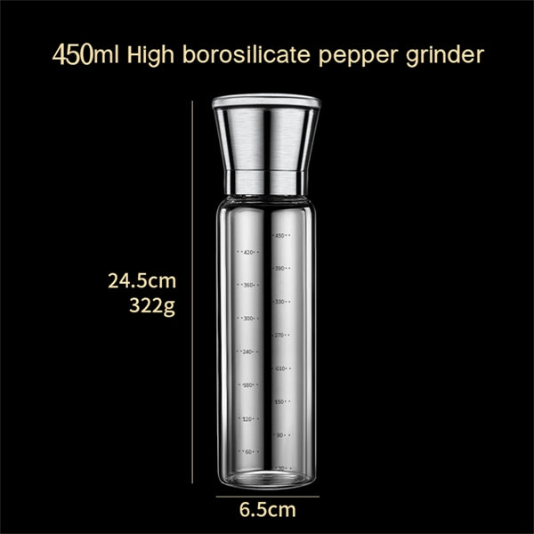 Stainless Steel Pepper Mill