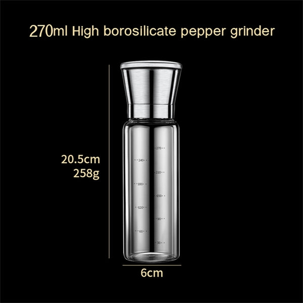Stainless Steel Pepper Mill
