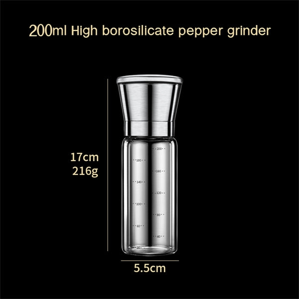 Stainless Steel Pepper Mill
