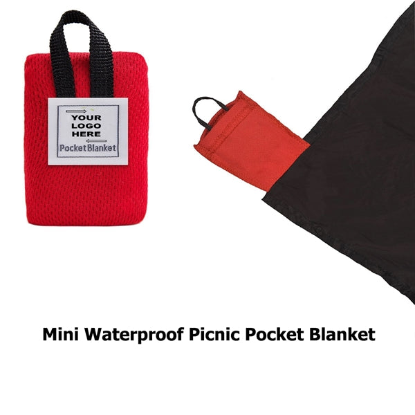 43x28inch Foldable Pocket Picnic Blanket
