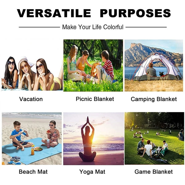 43x28inch Foldable Pocket Picnic Blanket