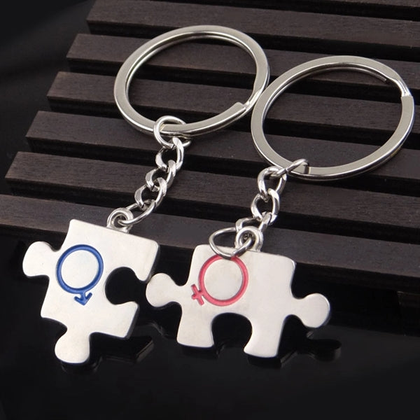 Puzzle keychain