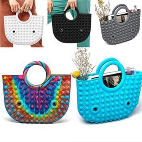 Novel decompression handbag silicone material