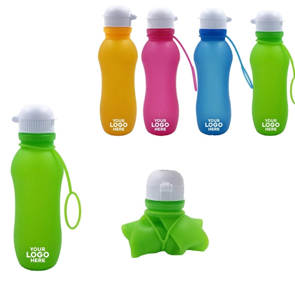 17oz Portable sports silicone roll cup