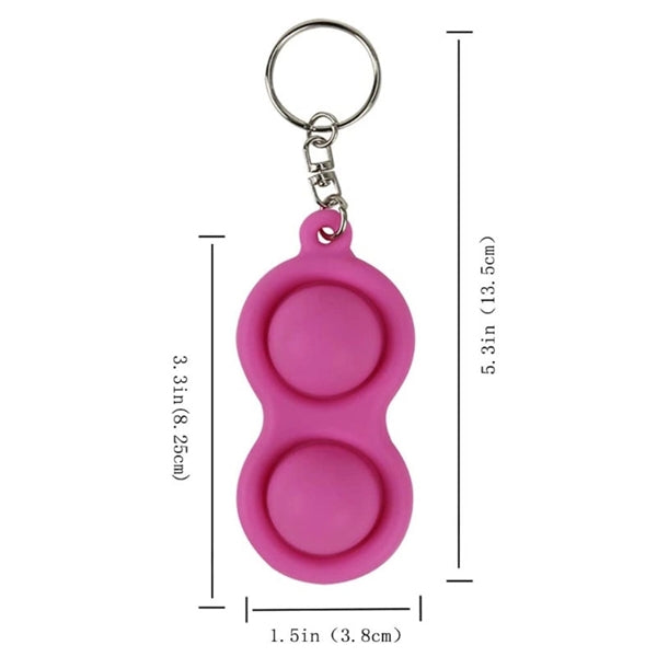 Mini Anti Stress Pop It Fidget Toy Keychain