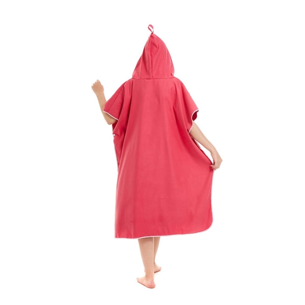 Microfiber Bath Robe Poncho with Hood
