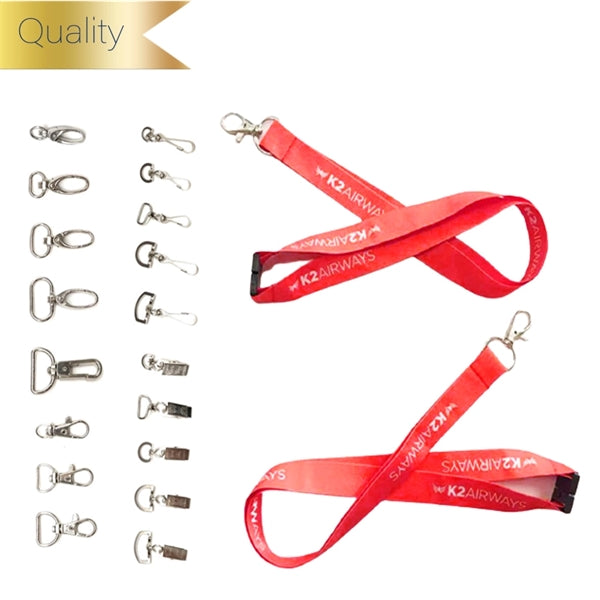 Woven Lanyards W/ Safety Breakaway Custom ID Straps