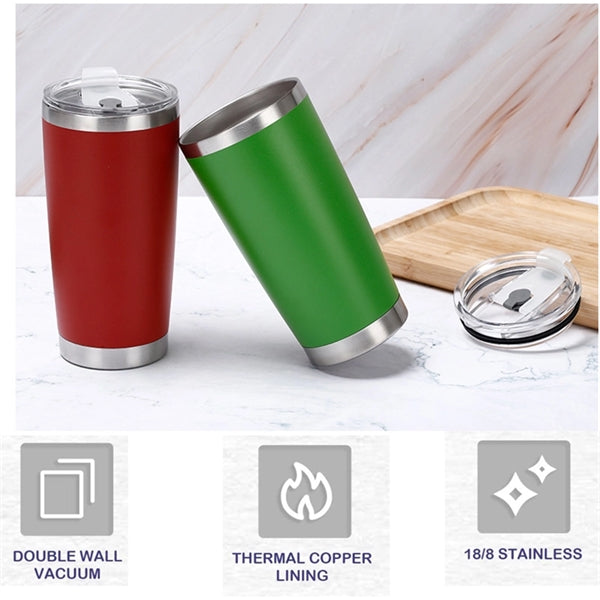 20 oz Stainless Steel Vacuum Insulated Tumbler with Lid