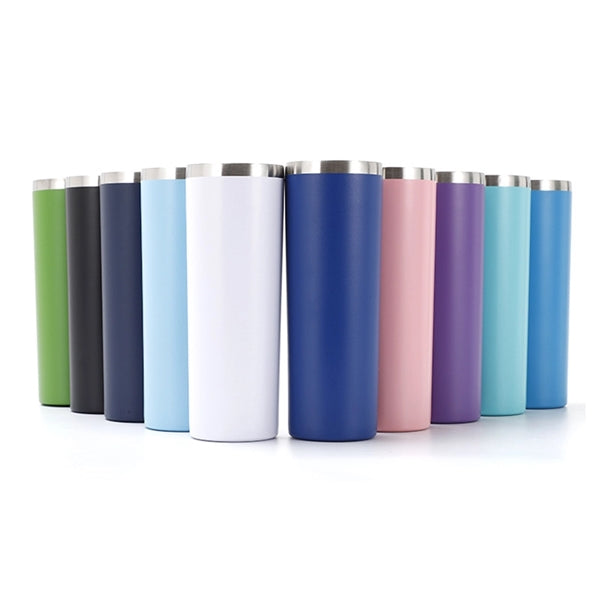 20oz Stainless Steel Skinny Tumbler with Straw
