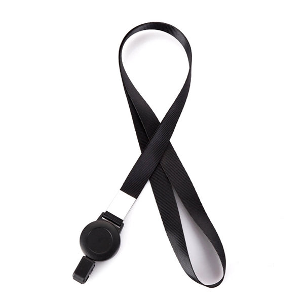 Adjustable Polyester Lanyard with Retractable Badge Reel Hol
