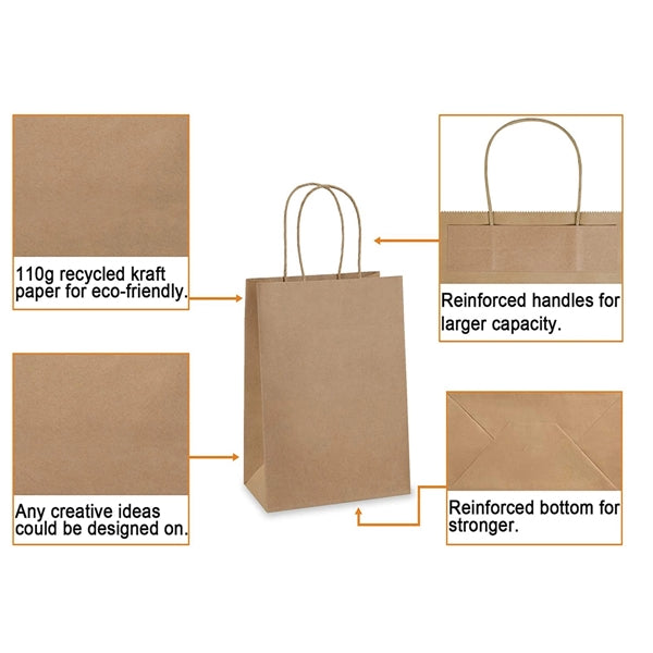 Kraft Paper Gift Bag With Handle