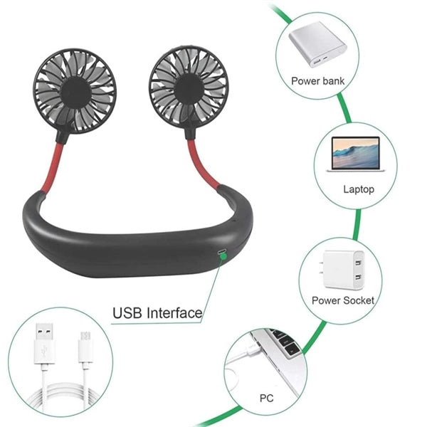 Hand Free Portable Neck Sports Fans