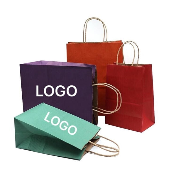 Eco-friendly Kraft Paper Shopping Grocery Bag