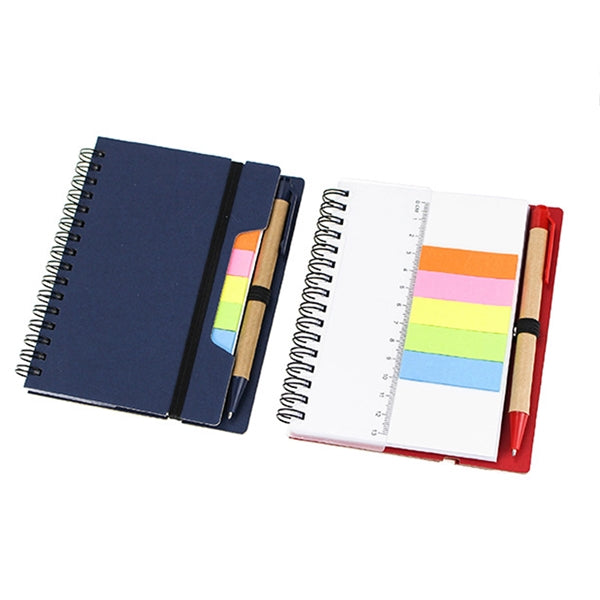 Notebook With Sticky Notes And Pen