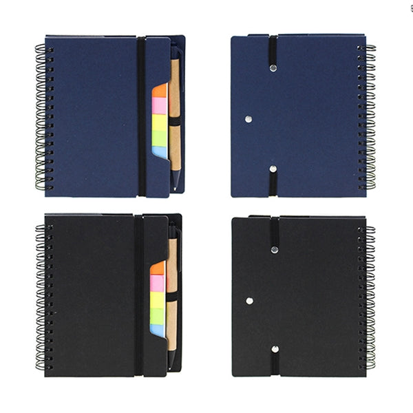 Notebook With Sticky Notes And Pen