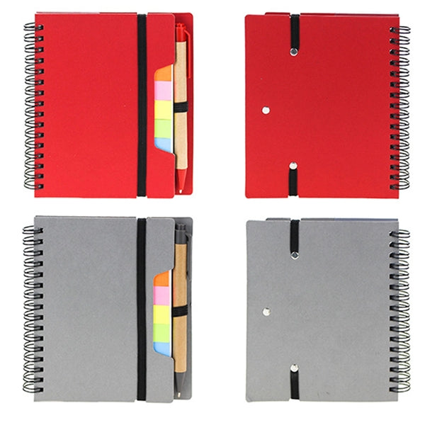 Notebook With Sticky Notes And Pen