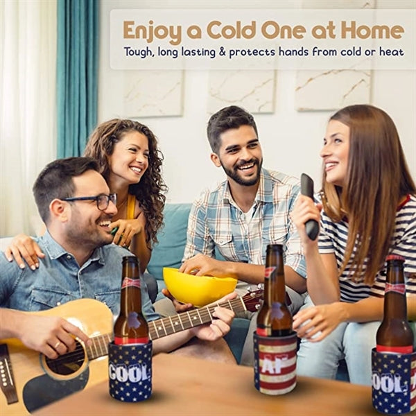 Neoprene 12 oz Slap Wrap Beer Can Cooler Holder