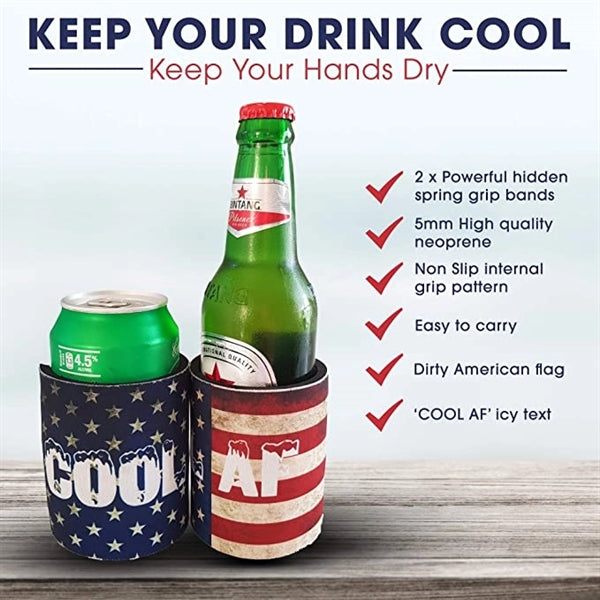 Neoprene 12 oz Slap Wrap Beer Can Cooler Holder