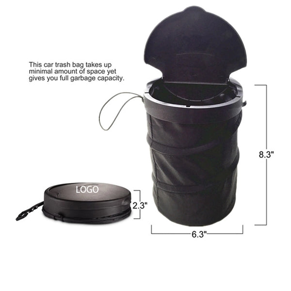 Folding Collection Car Bin with Lid