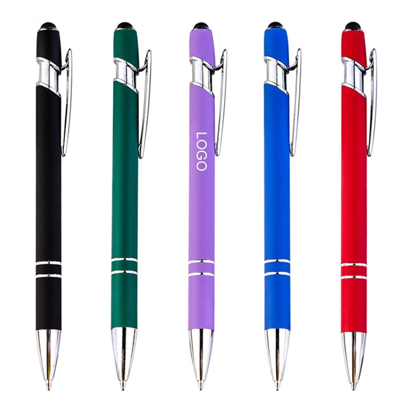 Metal Ballpoint Pen with Stylus Tip