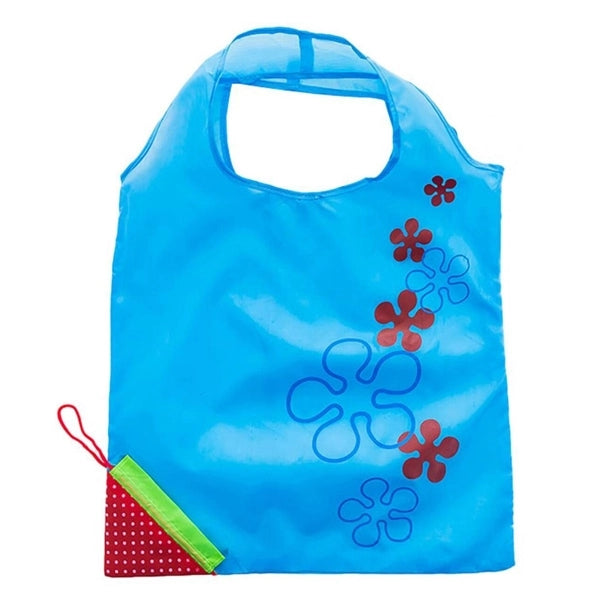 Folding Strawberry Grocery Tote Bag
