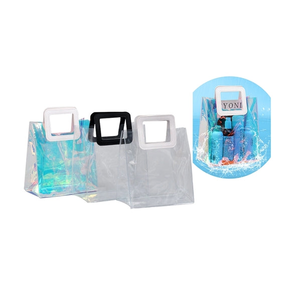 Laser Clear PVC Tote Shopping Bag