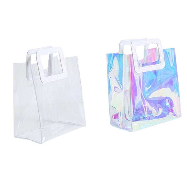 Laser Clear PVC Tote Shopping Bag