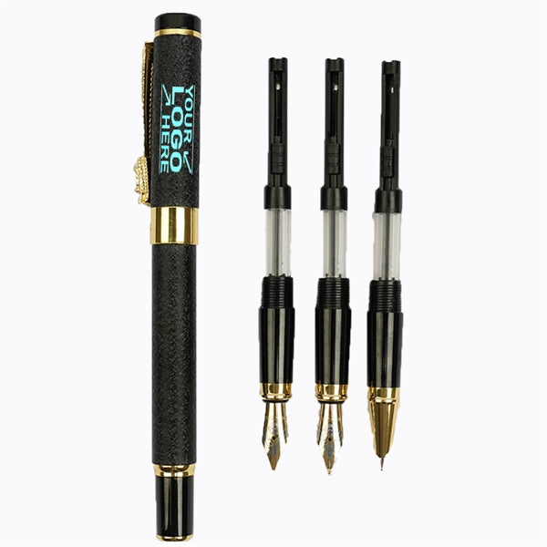 Metal art fountain pen