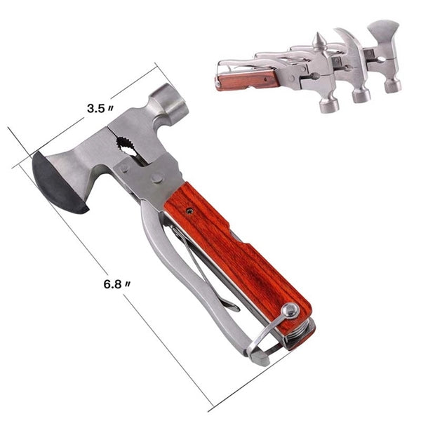 Portable Multitool Camping Hatchet Survival Hammer