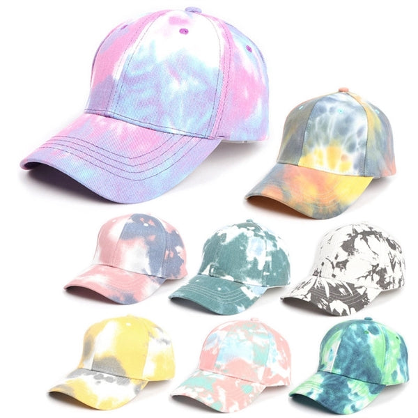 Unisex Tie Dye Printed Baseball Caps