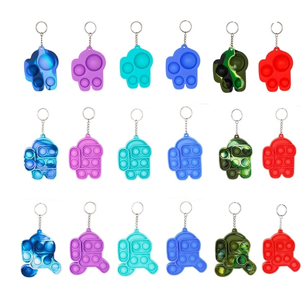 Pop it Bubble Toys Among Us Keyring